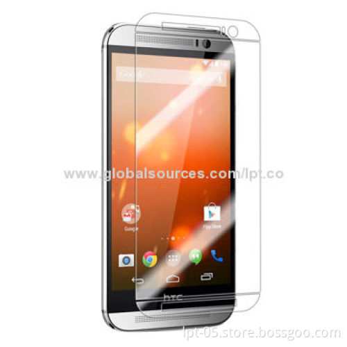 New Arrival Anti-bubble/-fingerprint Tempered Glass Screen Guard for HTC One M8 Mini, Retail Packing